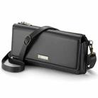 CaseMe Me30 Multi Functional Diagonal Cross Bag Phone Case(Black) - 1