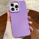 For iPhone 15 Pro Max Creative Lunar Craters TPU Full Coverage Shockproof Phone Case(Purple) - 1