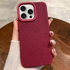 For iPhone 15 Pro Creative Lunar Craters TPU Full Coverage Shockproof Phone Case(Red) - 1