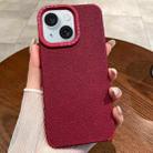 For iPhone 15 Creative Lunar Craters TPU Full Coverage Shockproof Phone Case(Red) - 1