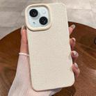 For iPhone 15 Creative Lunar Craters TPU Full Coverage Shockproof Phone Case(White) - 1