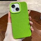 For iPhone 15 Creative Lunar Craters TPU Full Coverage Shockproof Phone Case(Green) - 1