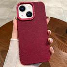 For iPhone 14 Creative Lunar Craters TPU Full Coverage Shockproof Phone Case(Red) - 1