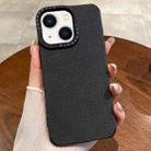 For iPhone 14 Creative Lunar Craters TPU Full Coverage Shockproof Phone Case(Black) - 1