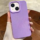 For iPhone 14 Creative Lunar Craters TPU Full Coverage Shockproof Phone Case(Purple) - 1