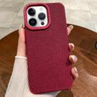 For iPhone 14 Pro Creative Lunar Craters TPU Full Coverage Shockproof Phone Case(Red) - 1