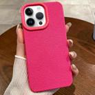 For iPhone 14 Pro Creative Lunar Craters TPU Full Coverage Shockproof Phone Case(Rose Red) - 1