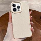 For iPhone 14 Pro Creative Lunar Craters TPU Full Coverage Shockproof Phone Case(White) - 1