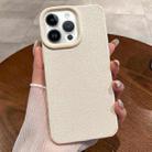 For iPhone 14 Pro Max Creative Lunar Craters TPU Full Coverage Shockproof Phone Case(White) - 1