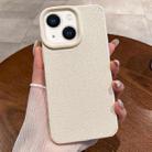 For iPhone 13 Creative Lunar Craters TPU Full Coverage Shockproof Phone Case(White) - 1