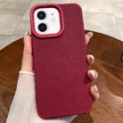 For iPhone 12 Creative Lunar Craters TPU Full Coverage Shockproof Phone Case(Red) - 1