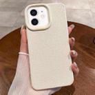 For iPhone 12 Creative Lunar Craters TPU Full Coverage Shockproof Phone Case(White) - 1