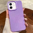 For iPhone 12 Creative Lunar Craters TPU Full Coverage Shockproof Phone Case(Purple) - 1