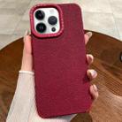 For iPhone 12 Pro Max Creative Lunar Craters TPU Full Coverage Shockproof Phone Case(Red) - 1