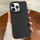 For iPhone 12 Pro Max Creative Lunar Craters TPU Full Coverage Shockproof Phone Case(Black) - 1