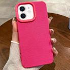 For iPhone 11 Creative Lunar Craters TPU Full Coverage Shockproof Phone Case(Rose Red) - 1