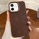 For iPhone 11 Creative Lunar Craters TPU Full Coverage Shockproof Phone Case(Coffee) - 1