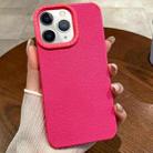 For iPhone 11 Pro Max Creative Lunar Craters TPU Full Coverage Shockproof Phone Case(Rose Red) - 1