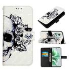 For OPPO Reno11 5G Global 3D Painting Horizontal Flip Leather Phone Case(Skull) - 1