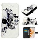 For OPPO Reno11 Pro 5G Global 3D Painting Horizontal Flip Leather Phone Case(Skull) - 1