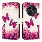 For OPPO A2 Pro 5G  / A3 Pro 5G 3D Painting Horizontal Flip Leather Phone Case(Rose Butterfly) - 1