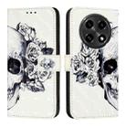 For OPPO A2 Pro 5G  / A3 Pro 5G 3D Painting Horizontal Flip Leather Phone Case(Skull) - 1