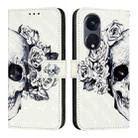For OPPO A1 Pro 5G / Reno8 T 5G Global 3D Painting Horizontal Flip Leather Phone Case(Skull) - 2
