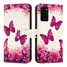 For OPPO A54 4G / A54s / A55 5G / A16 3D Painting Horizontal Flip Leather Phone Case(Rose Butterfly) - 2