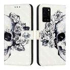 For OPPO A54 4G / A54s / A55 5G / A16 3D Painting Horizontal Flip Leather Phone Case(Skull) - 2