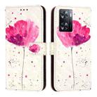 For OPPO A57 4G / A77 4G 3D Painting Horizontal Flip Leather Phone Case(Flower) - 2