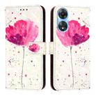 For OPPO A78 5G / A1x 5G 3D Painting Horizontal Flip Leather Phone Case(Flower) - 2