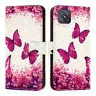 For OPPO A92s 5G 3D Painting Horizontal Flip Leather Phone Case(Rose Butterfly) - 2