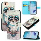 For OPPO F17 / A73 2020 4G Global 3D Painting Horizontal Flip Leather Phone Case(Grey Owl) - 1