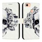 For OPPO F17 / A73 2020 4G Global 3D Painting Horizontal Flip Leather Phone Case(Skull) - 2