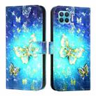 For OPPO F17 Pro / A93 2020 4G Global 3D Painting Horizontal Flip Leather Phone Case(Golden Butterfly) - 2