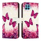 For OPPO F17 Pro / A93 2020 4G Global 3D Painting Horizontal Flip Leather Phone Case(Rose Butterfly) - 2