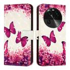 For OPPO Find X6 Pro 3D Painting Horizontal Flip Leather Phone Case(Rose Butterfly) - 2