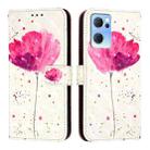 For OPPO Reno7 5G Global / Find X5 Lite 3D Painting Horizontal Flip Leather Phone Case(Flower) - 2