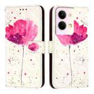 For OPPO Reno9 5G / Reno9 Pro 5G 3D Painting Horizontal Flip Leather Phone Case(Flower) - 2