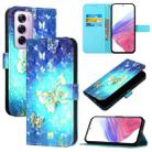 For OPPO Reno12 Pro Global 3D Painting Horizontal Flip Leather Phone Case(Golden Butterfly) - 1