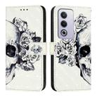 For OPPO A3 Pro 5G Global 3D Painting Horizontal Flip Leather Phone Case(Skull) - 2