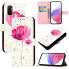 For OPPO A32 2020 4G / A53 2020 4G 3D Painting Horizontal Flip Leather Phone Case(Flower) - 1