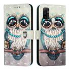 For OPPO A53s 4G / A33 2020 4G 3D Painting Horizontal Flip Leather Phone Case(Grey Owl) - 2