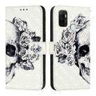 For OPPO A11s 4G 3D Painting Horizontal Flip Leather Phone Case(Skull) - 2