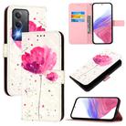 For OPPO A80 5G EU Version / K12x 5G Global 3D Painting Horizontal Flip Leather Phone Case(Flower) - 1