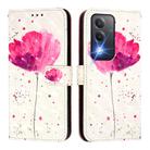 For OPPO A80 5G EU Version / K12x 5G Global 3D Painting Horizontal Flip Leather Phone Case(Flower) - 2