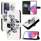 For OPPO A80 5G EU Version / K12x 5G Global 3D Painting Horizontal Flip Leather Phone Case(Skull) - 1