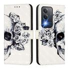 For OPPO A80 5G EU Version / K12x 5G Global 3D Painting Horizontal Flip Leather Phone Case(Skull) - 2