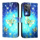 For OPPO A3 Pro 5G Global / A3 Pro 5G India 3D Painting Horizontal Flip Leather Phone Case(Golden Butterfly) - 2