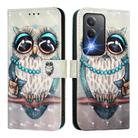 For OPPO A3 Pro 5G Global / A3 Pro 5G India 3D Painting Horizontal Flip Leather Phone Case(Grey Owl) - 2